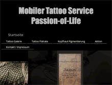 Tablet Screenshot of passion-of-life.de